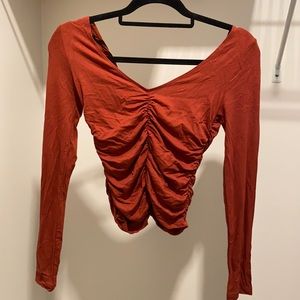 Ruched long sleeve NWT